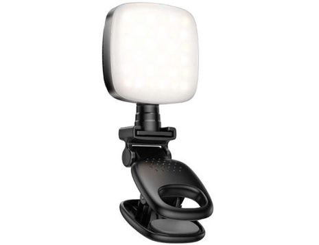 Портативна LED лампа для відеозйомки Hoco K28, 2700-6500K, 200mAh, 2-5h, black