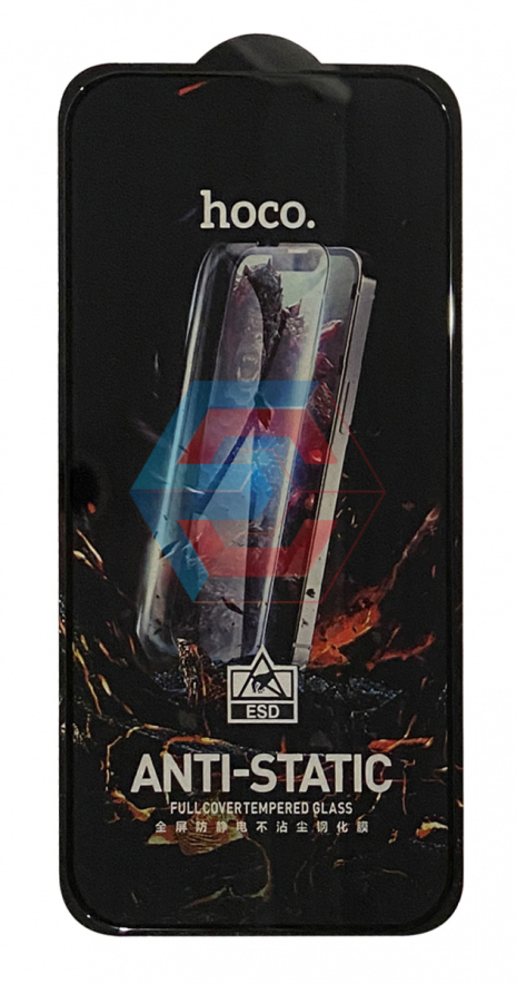 Защитное стекло Anti-static HOCO G10 iPhone 15 Plus black
