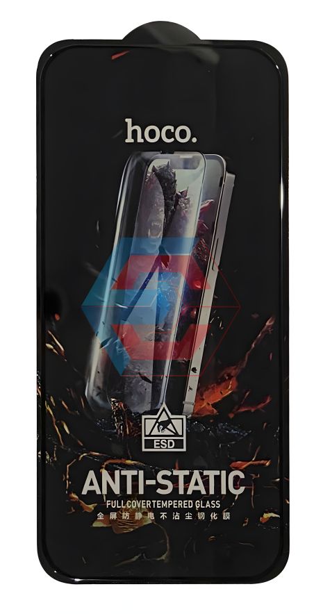 Стекло защитное HOCO G10 anti-static для iPhone 14 Plus/13 Pro Max, черное