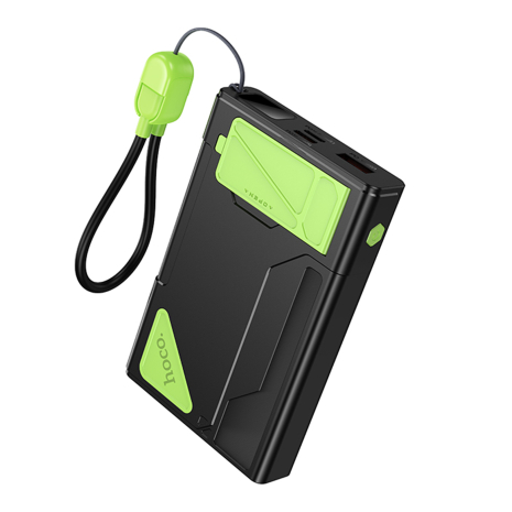 Повербанк Hoco DB83 22.5W+PD20W magnetic, with watch charging, cable 10000mAh Черный/Зеленый