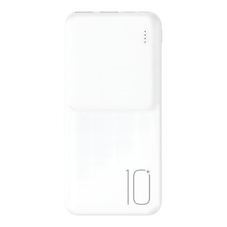 Повербанк XO PR251 Lighted Mobile Power 10000 mAh, Білий