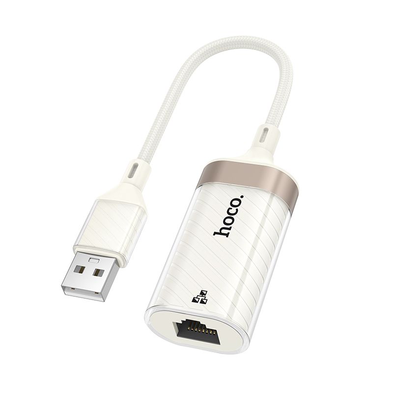 Hoco UA41 USB to RJ-45 100 Mbps Adapter (Apricot) Hoco UA41 USB to RJ-45 100 Mbps Adapter (Apricot)