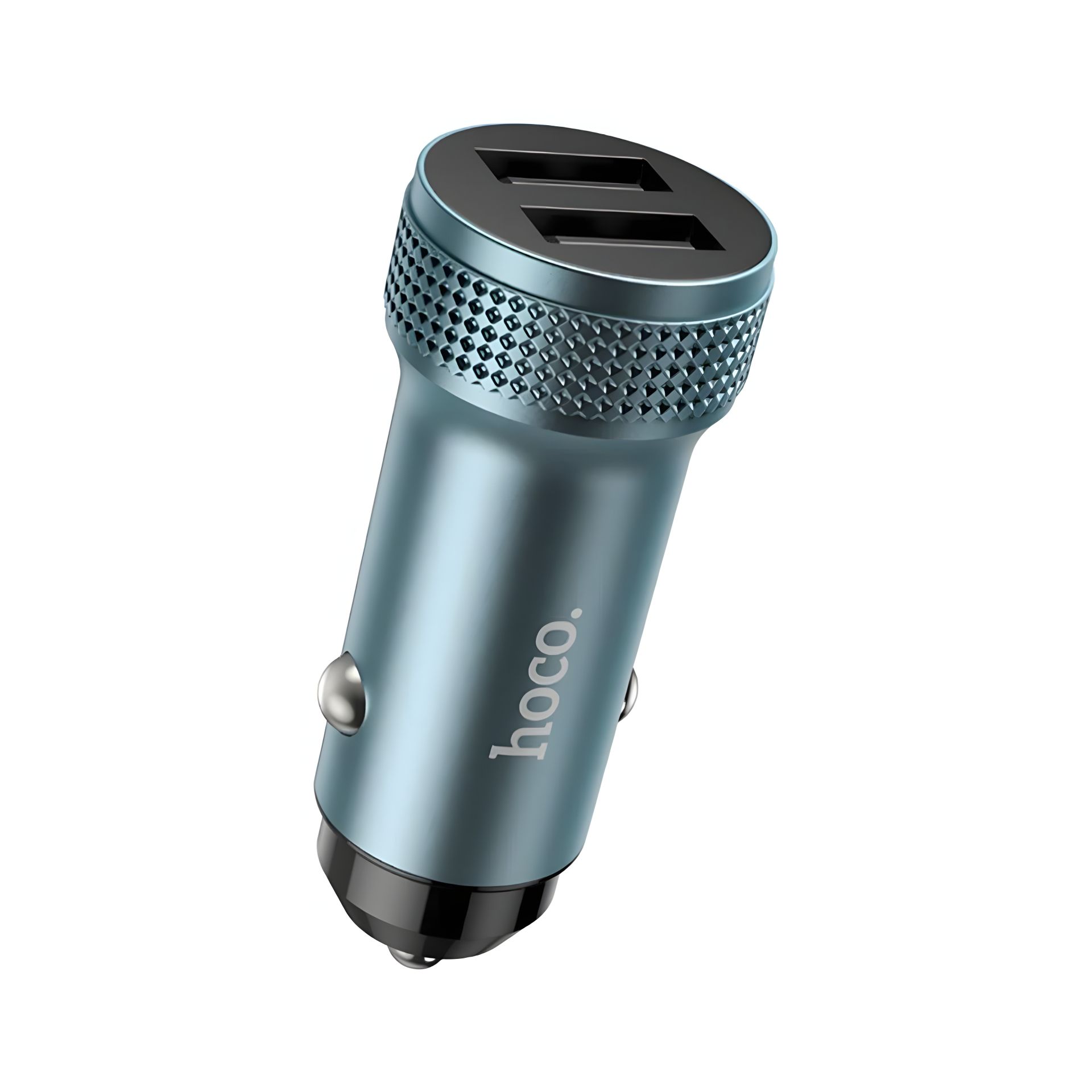 Автомобільний зарядний пристрій Hoco Z49, 2 USB, сірий Автомобільний зарядний пристрій Hoco Z49, 2 USB, сірий