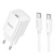 Hoco Сетевое Зарядное Устройство C148A 1USB-C PD/QC 30W+Type-C to Type-C Белый