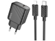 Сетевое Зарядное Устройство Hoco CS22A 1USB-C PD/QC 30W+Type-C to Lightning Черный