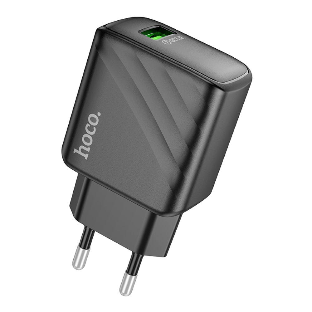 Мережевий Зарядний Пристрій Hoco CS21A 1USB QC 18W Чорний Мережевий Зарядний Пристрій Hoco CS21A 1USB QC 18W Чорний
