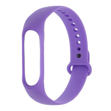 Ремешок силиконовый для Xiaomi Mi Band 3/ 4 № 33 сиреневый