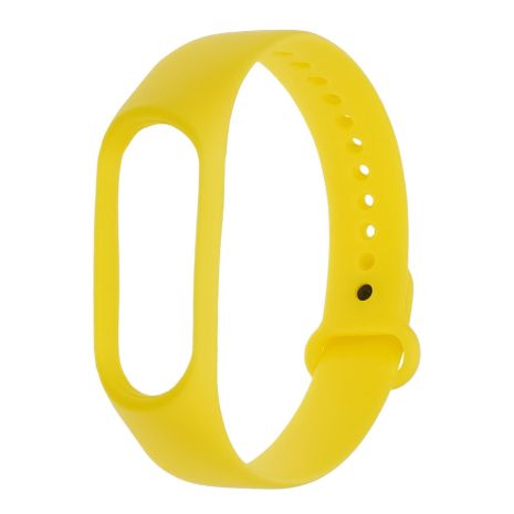 Ярко-желтый силиконовый ремешок для Xiaomi Mi Band 3/4 № 31