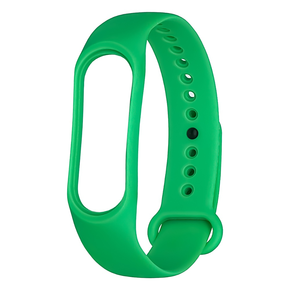 Ремешок силиконовый для Xiaomi Mi Band 3/ 4 № 28 зелёный Ремешок силиконовый для Xiaomi Mi Band 3/ 4 № 28 зелёный