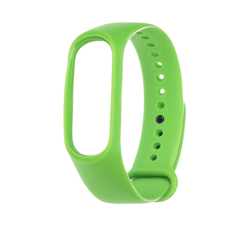 Ремешок силиконовый для Xiaomi Mi Band 3/ 4 № 22 салатовый