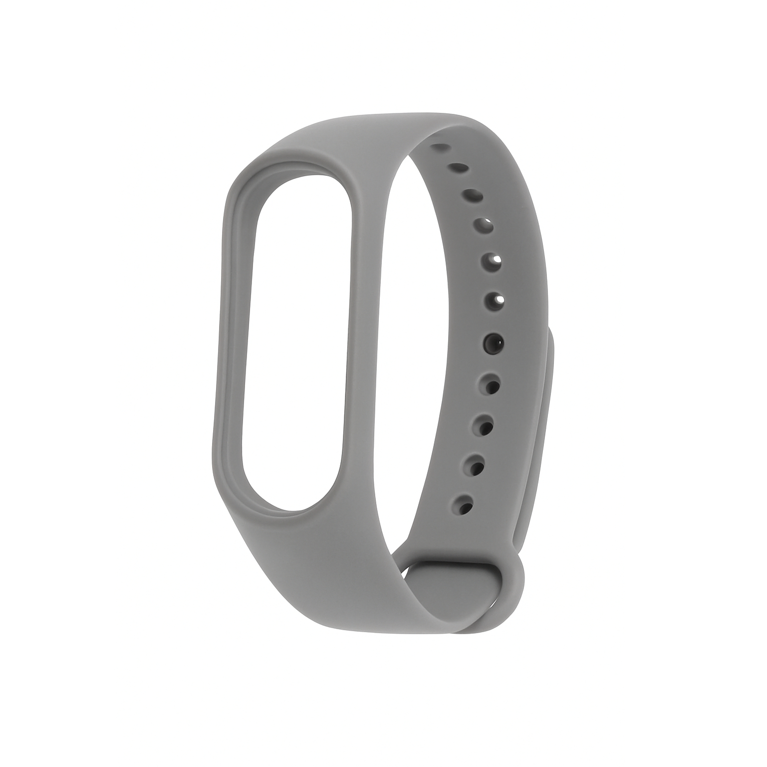 Силіконовий ремінець для Xiaomi Mi Band 3/ 4 № 10 сірий Силіконовий ремінець для Xiaomi Mi Band 3/ 4 № 10 сірий