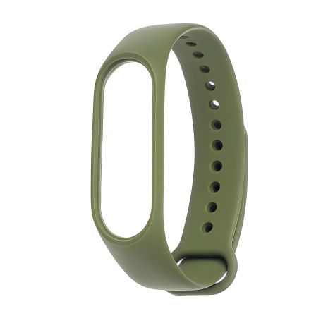 Тёмно-зелёный силиконовый ремешок для Xiaomi Mi Band 3/4 № 17 Тёмно-зелёный силиконовый ремешок для Xiaomi Mi Band 3/4 № 17