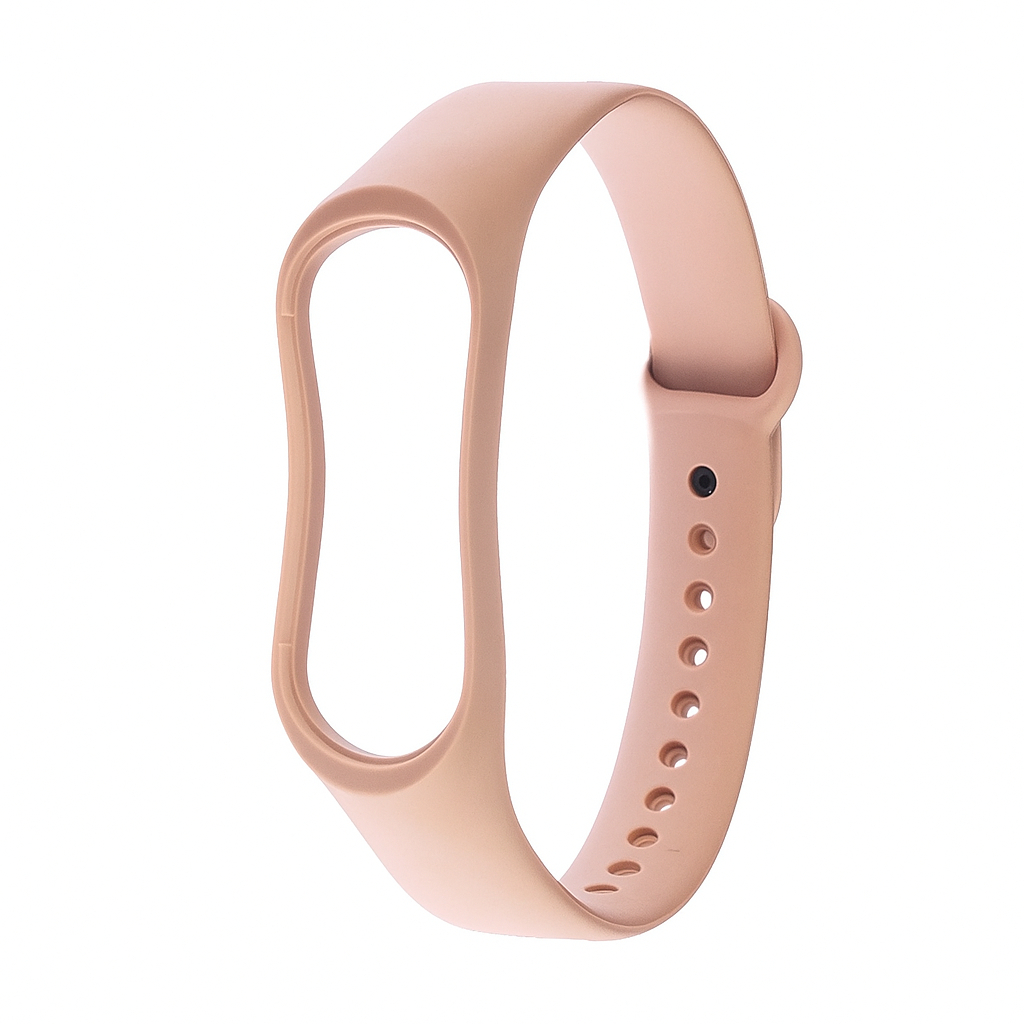 Силіконовий ремінець для Xiaomi Mi Band 3/ 4 № 04 блідо-рожевий Силіконовий ремінець для Xiaomi Mi Band 3/ 4 № 04 блідо-рожевий