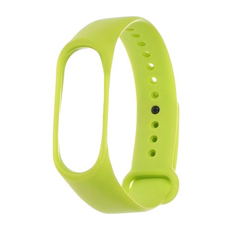 Ремешок силиконовый для Xiaomi Mi Band 3/ 4 № 12 лайм
