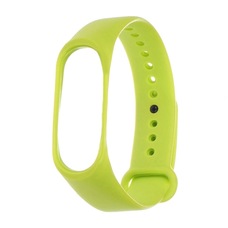Ремешок силиконовый для Xiaomi Mi Band 3/ 4 № 12 лайм