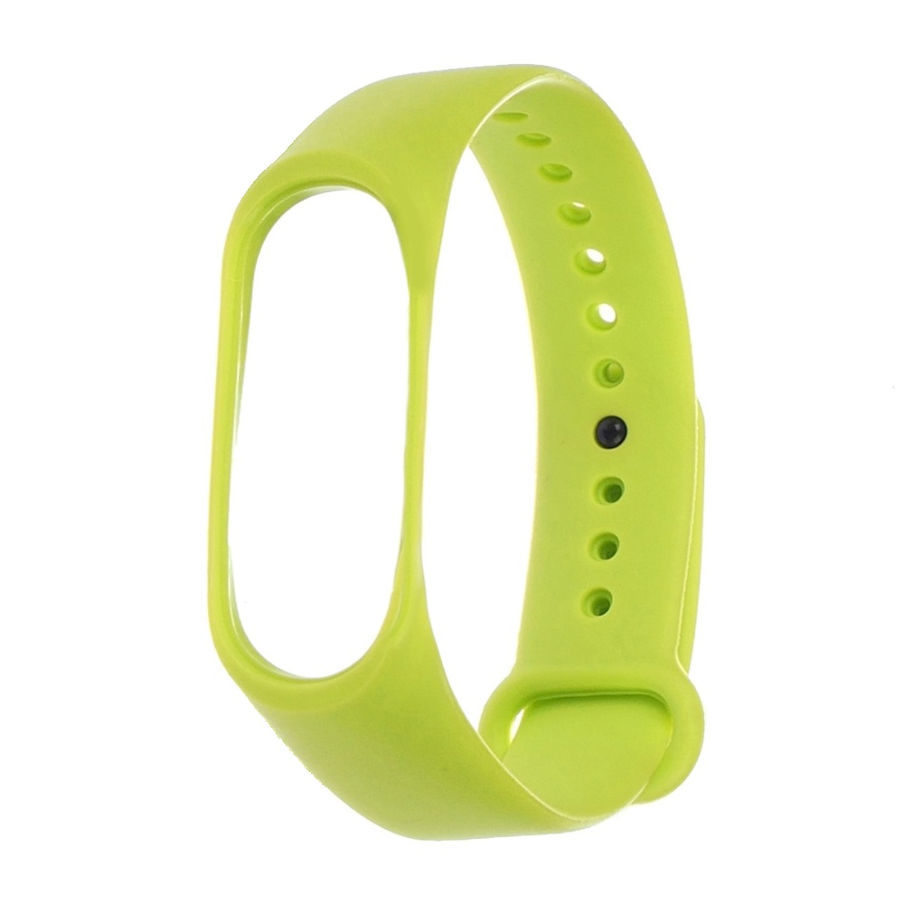 Силіконовий ремінець для Xiaomi Mi Band 3/ 4 № 12 лайм Силіконовий ремінець для Xiaomi Mi Band 3/ 4 № 12 лайм