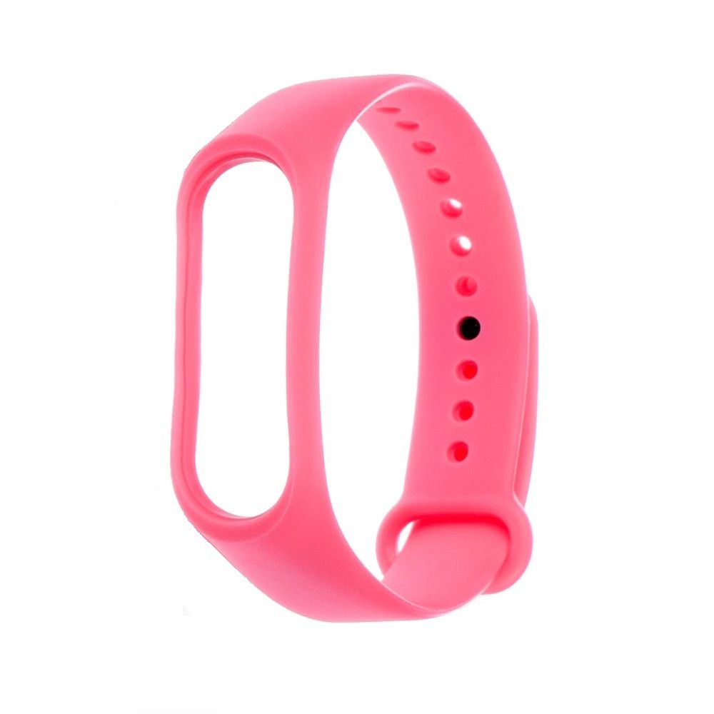 Силіконовий ремінець для Xiaomi Mi Band 3, 4, № 07, рожевий Силіконовий ремінець для Xiaomi Mi Band 3, 4, № 07, рожевий