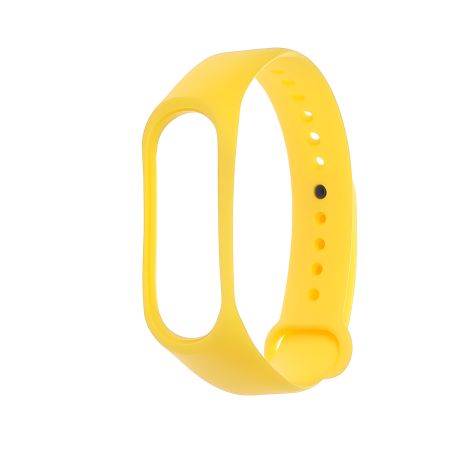 Желтый силиконовый ремешок для Xiaomi Mi Band 3/4 № 09
