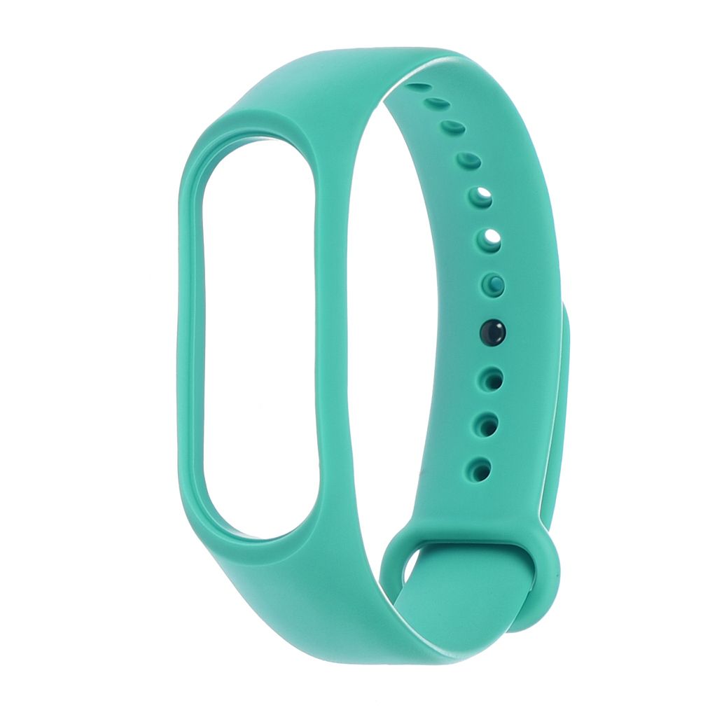 Ремінець силіконовий для Xiaomi Mi Band 3, 4, бірюзовий № 11 Ремінець силіконовий для Xiaomi Mi Band 3, 4, бірюзовий № 11
