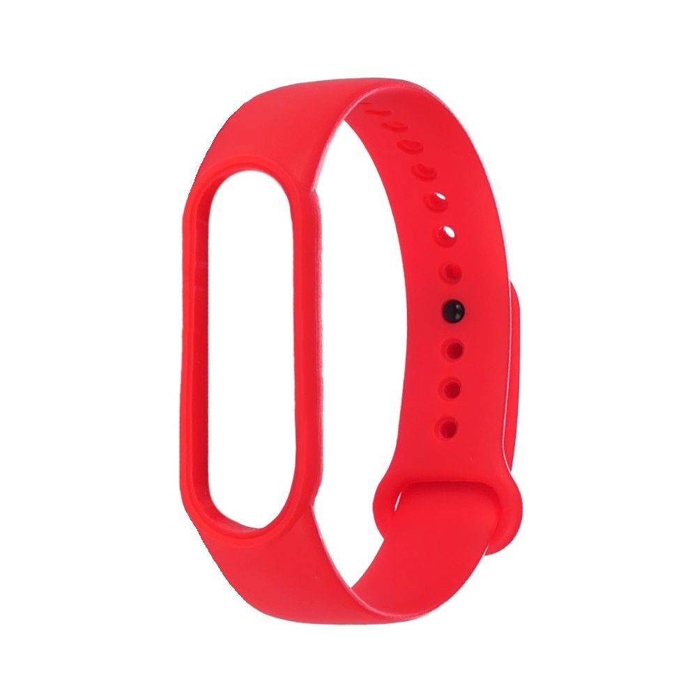 Червоний силіконовий ремінець для Xiaomi Mi Band 5, 6, колір № 08 Червоний силіконовий ремінець для Xiaomi Mi Band 5, 6, колір № 08