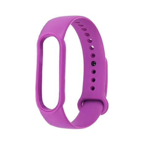 Силиконовый ремешок для Xiaomi Mi Band 5/6, цвет № 13 фиолетовый