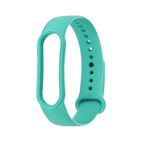 Ремешок силиконовый для Xiaomi Mi Band 5/ 6 цвет № 11 бирюзовый