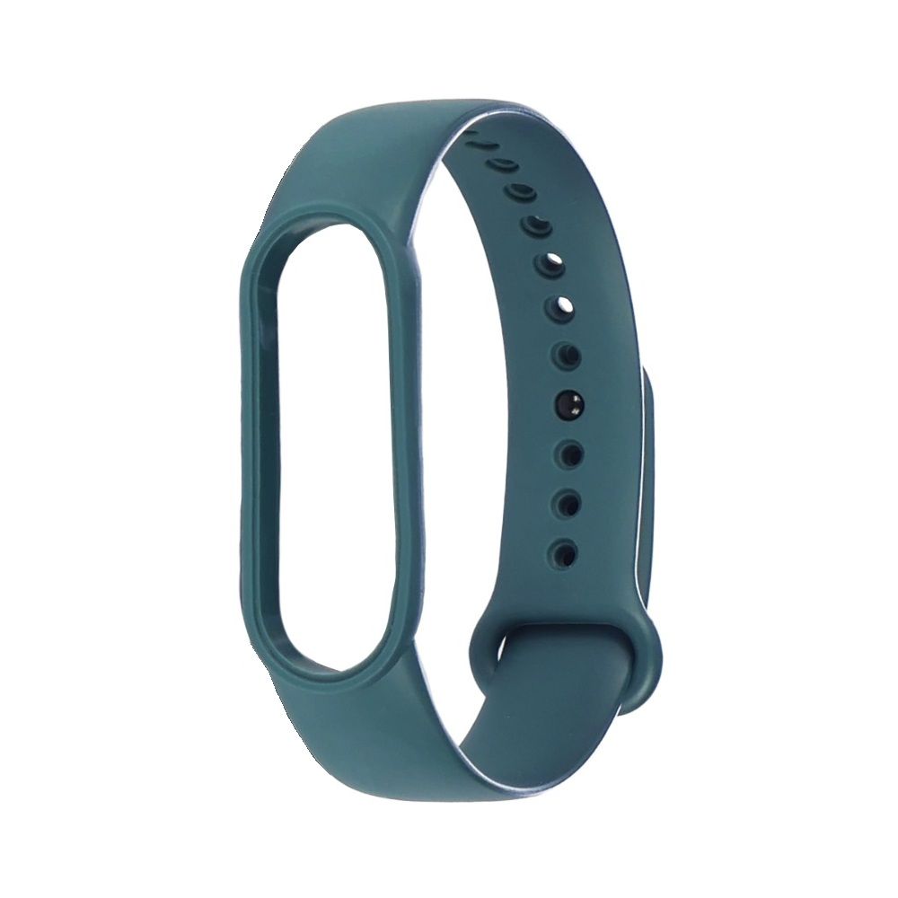 Силіконовий ремінець для Xiaomi Mi Band 5, 6, темно-бірюзовий, колір №15 Силіконовий ремінець для Xiaomi Mi Band 5, 6, темно-бірюзовий, колір №15