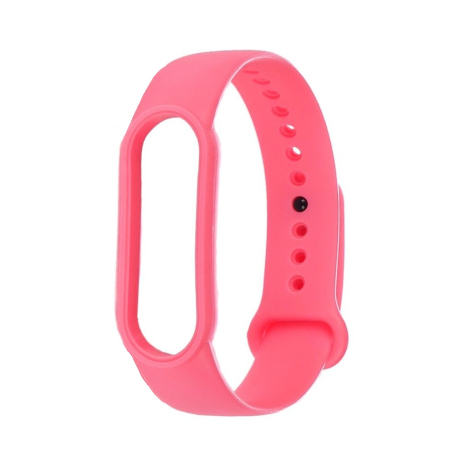 Ремешок силиконовый для Xiaomi Mi Band 5/ 6 цвет № 07 розовый