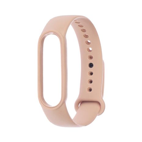 Силиконовый ремешок для Xiaomi Mi Band 5/6, бежевый