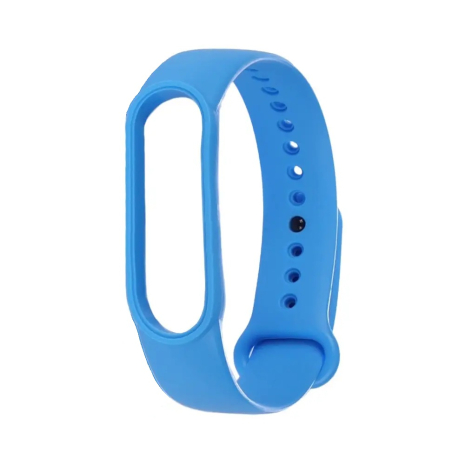 Ремешок силиконовый для Xiaomi Mi Band 5/ 6 цвет № 14 светло-голубой