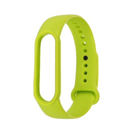 Силиконовый ремешок для Xiaomi Mi Band 5/6, цвет № 12 лайм