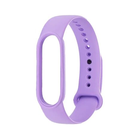 Лавандовый силиконовый ремешок для Xiaomi Mi Band 5/6, цвет № 20