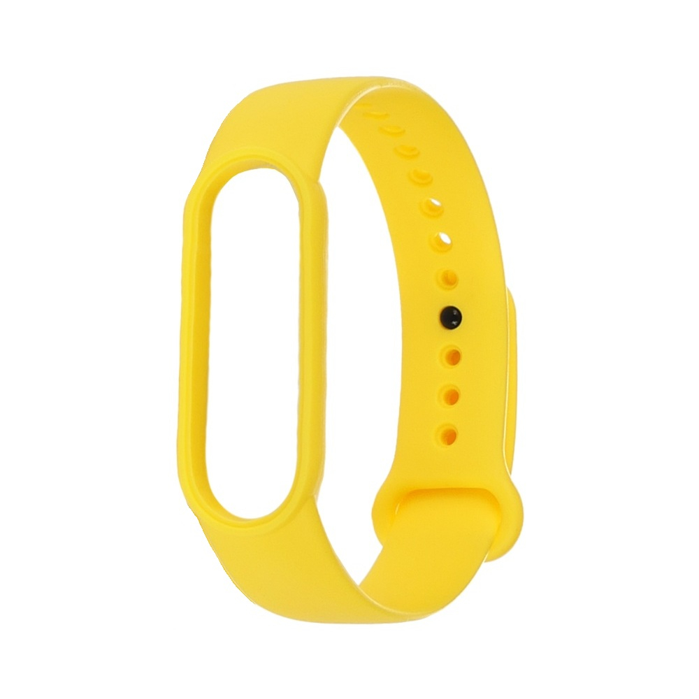 Силіконовий ремінець для Xiaomi Mi Band 5/ 6 колір № 21 жовтий Силіконовий ремінець для Xiaomi Mi Band 5/ 6 колір № 21 жовтий