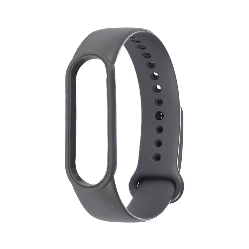 Силіконовий ремінець для Xiaomi Mi Band 5, 6, колір №22, темно-сірий Силіконовий ремінець для Xiaomi Mi Band 5, 6, колір №22, темно-сірий