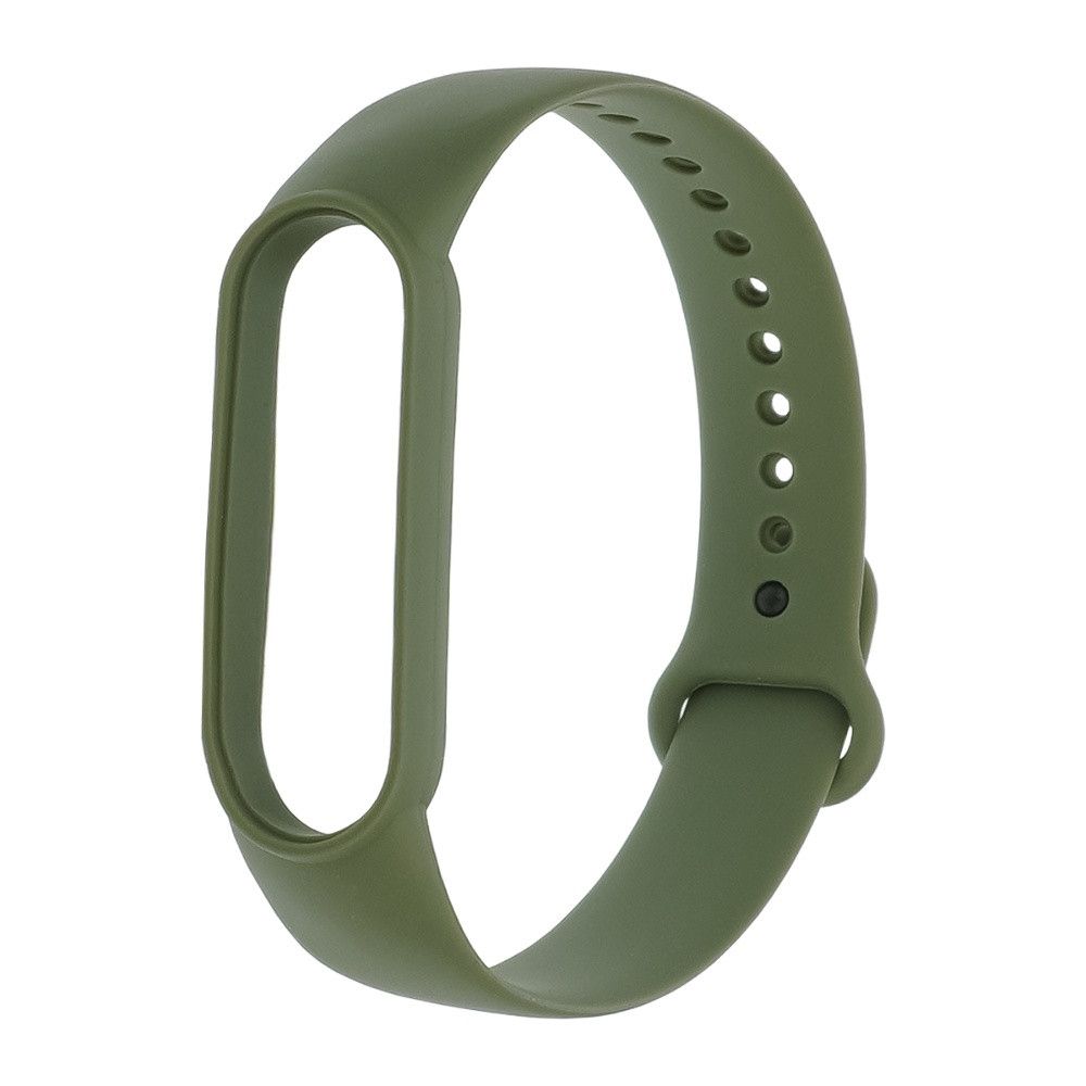 Силіконовий ремінець для Xiaomi Mi Band 5, 6, зелений, колір №24 Силіконовий ремінець для Xiaomi Mi Band 5, 6, зелений, колір №24