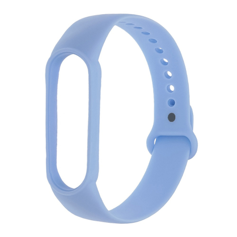 Ремешок силиконовый для Xiaomi Mi Band 5/ 6 цвет № 27 синий