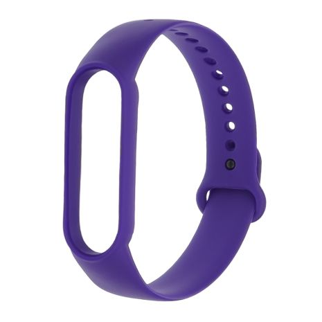 Ремешок силиконовый для Xiaomi Mi Band 5/ 6 цвет № 26 тёмно-фиолетовый
