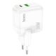 Мережевий зарядний пристрій Hoco C111A Lucky з PD30W та QC3.0, Білий Мережевий зарядний пристрій Hoco C111A Lucky з PD30W та QC3.0, Білий