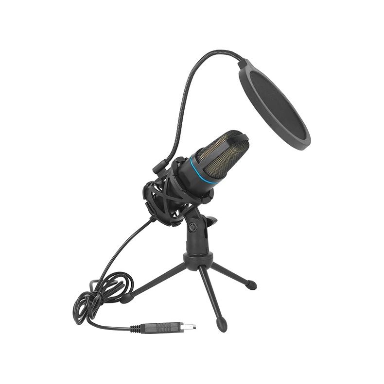 Игровой USB микрофон с RGB подсветкой для PODCAST и стриминга Игровой USB микрофон с RGB подсветкой для PODCAST и стриминга