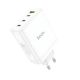 Зарядний пристрій Hoco N31 Leader, GAN, PD 100W, QC 22.5W, Білий