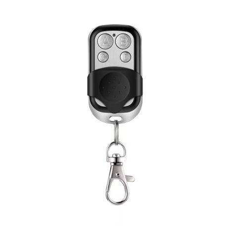 Програмований пульт дистанційного керування, 433Mhz, 4 кнопки, "Квадрат" black-grey