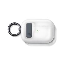 Чохол AirPods 4 з кільцем та замком, White, PVC