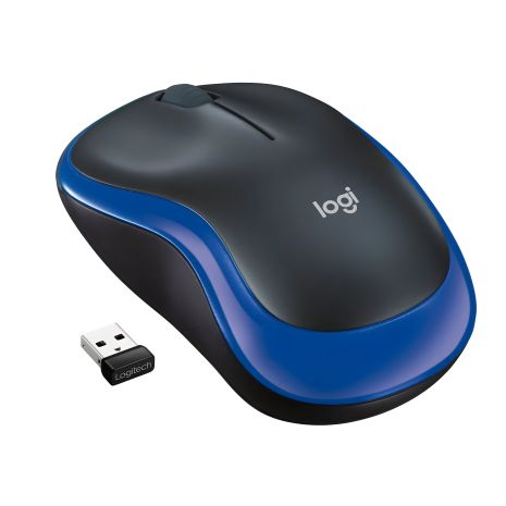 Беспроводная мышь Logitech M185, синяя