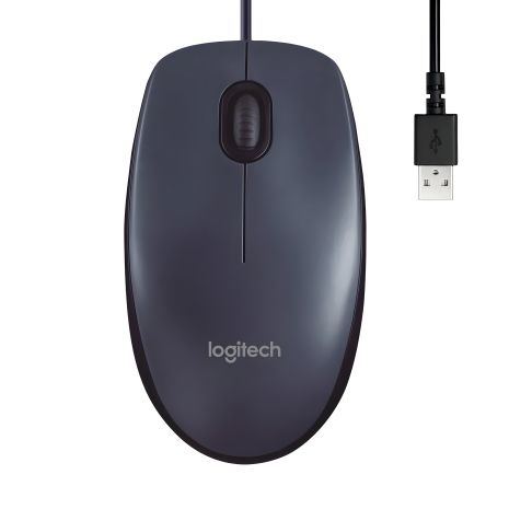 Мышка Logitech B100 Optical, черная (910-003357)