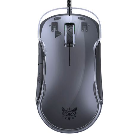 Миша Onikuma RGB Backlit Wired Gaming Mouse CW925 | 12800 DPI | transparent-black