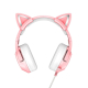 Навушники ONIKUMA Gaming CAT with LED K9 | 3.5mm | pink