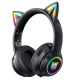 Игровые наушники ONIKUMA Bluetooth Gaming CAT with LED B90 черные Игровые наушники ONIKUMA Bluetooth Gaming CAT with LED B90 черные