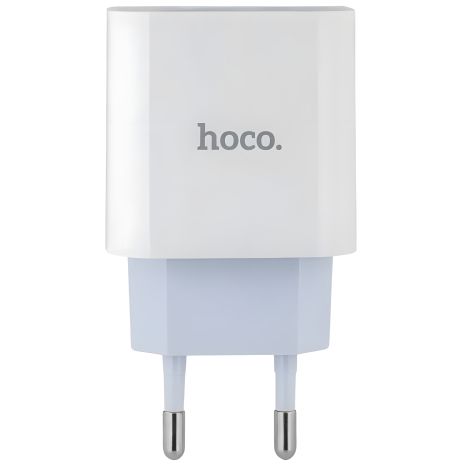 Быстрое зарядное устройство Hoco C76A Plus PD, 1USB-C/3.0A, 20W, White