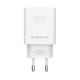 Мережевий зарядний пристрій Borofone BA32A, 1USB, 3A, QC, білий, кабель USB to Type-C