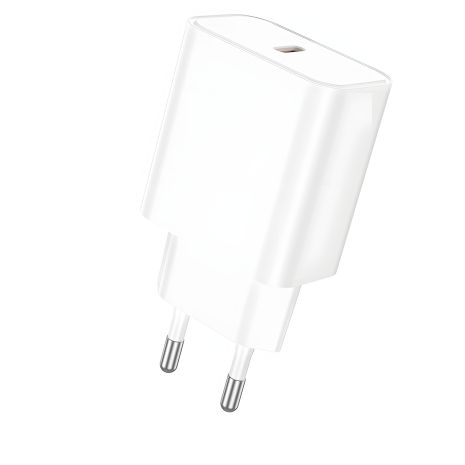 Зарядний пристрій від мережі Borofone BA71A, Out: Type-C, PD, 20W, білий Зарядний пристрій від мережі Borofone BA71A, Out: Type-C, PD, 20W, білий